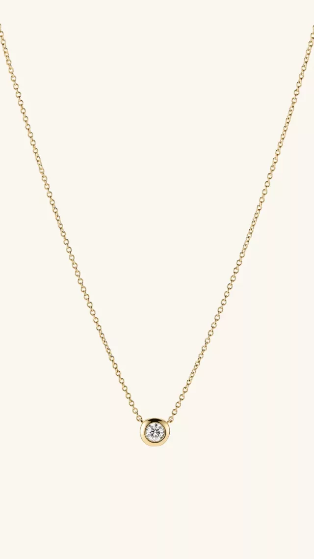 Midi Diamond Necklace yellow