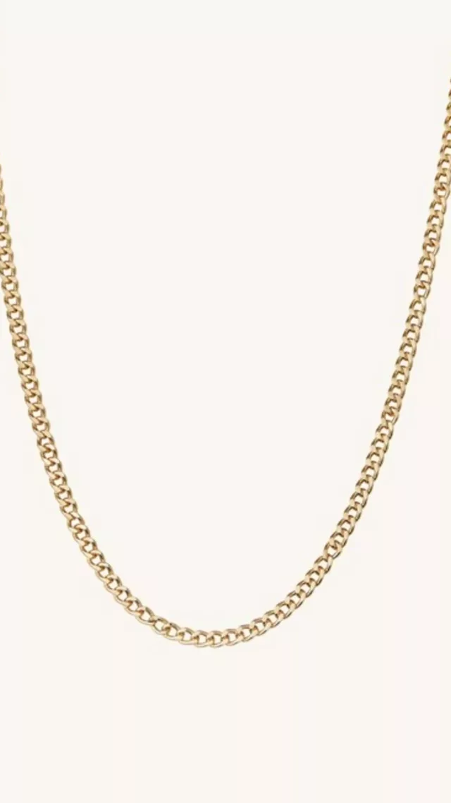 Curb Chain Necklace yellow