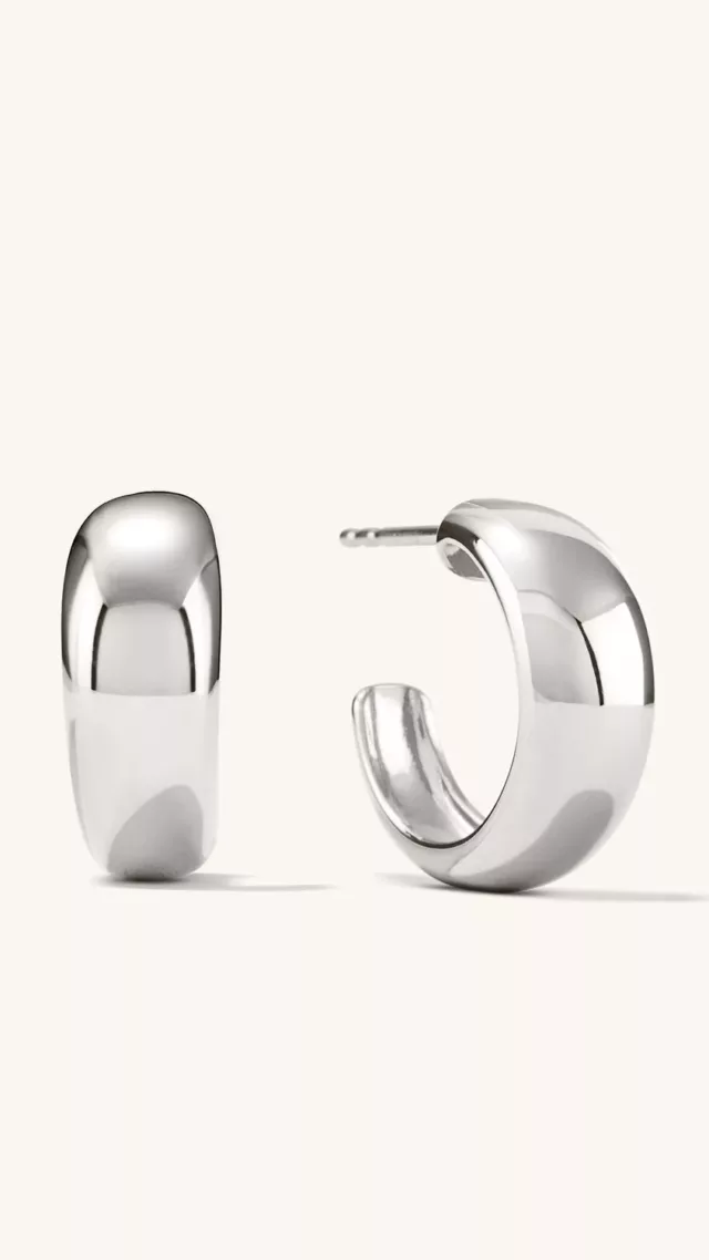 Dome Hoops Silver