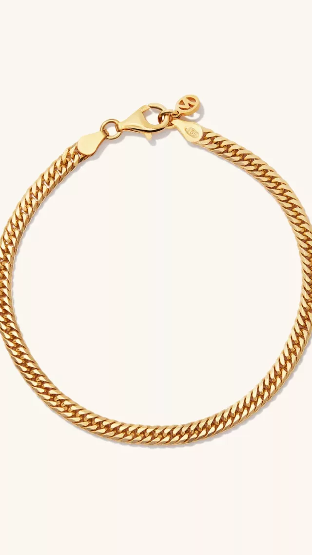 Double Curb Chain Bracelet vermeil