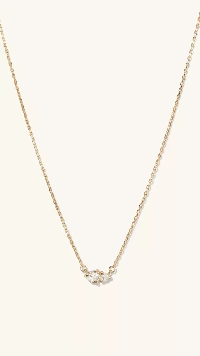 Hue Necklace White Topaz yellow