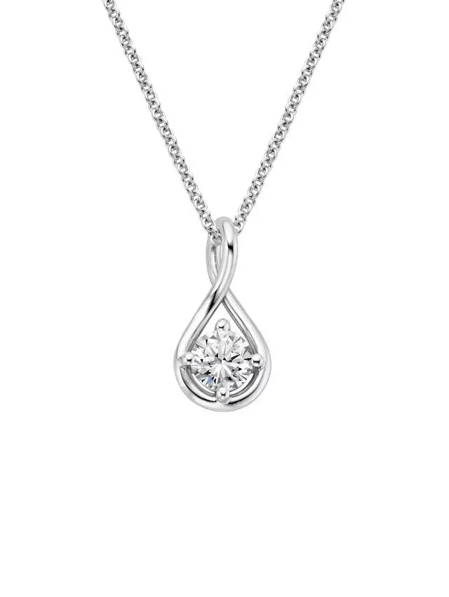 Platinum Twist Pendant