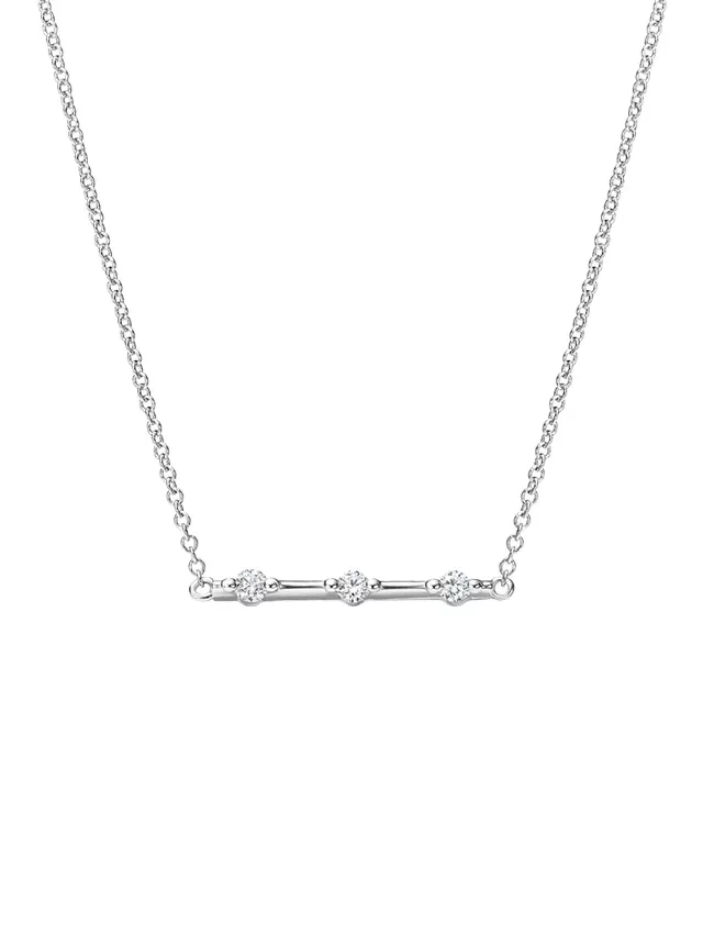 18K White Gold Aimee Diamond Pendant