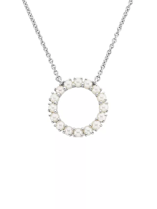 Silver Alba Premium Akoya Cultured Pearl Pendant