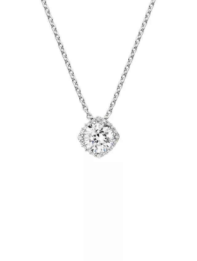 Platinum Tacori Dantela Bloom Diamond Pendant