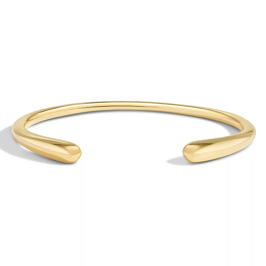 14K Yellow Gold Vermeil Silhouette Cuff Bracelet