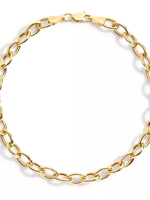 14K Yellow Gold Fia Link Chain Bracelet