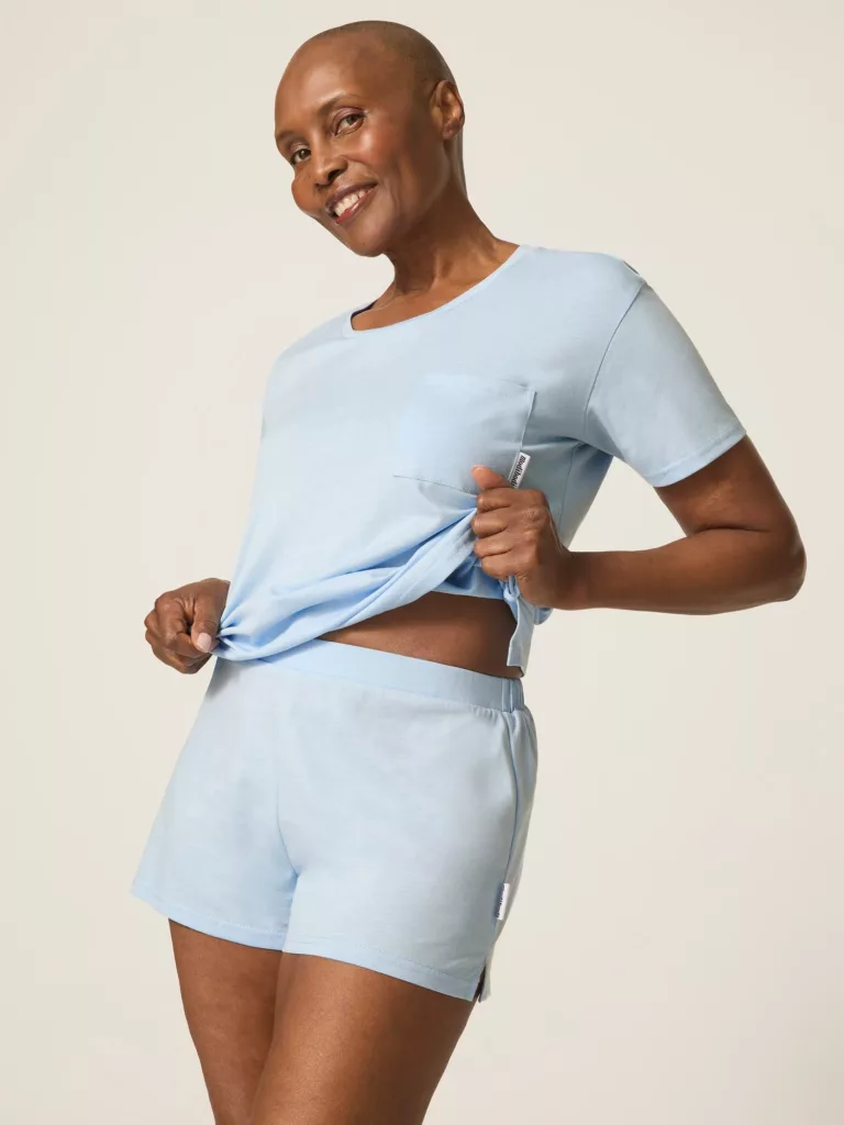 Modibodi ModiCool™ T-Shirt Sleep Set / Cashmere Blue /