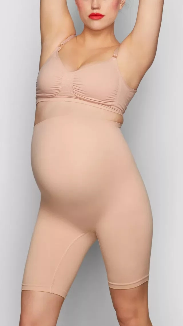 Maternity sculpting short mid thigh mica