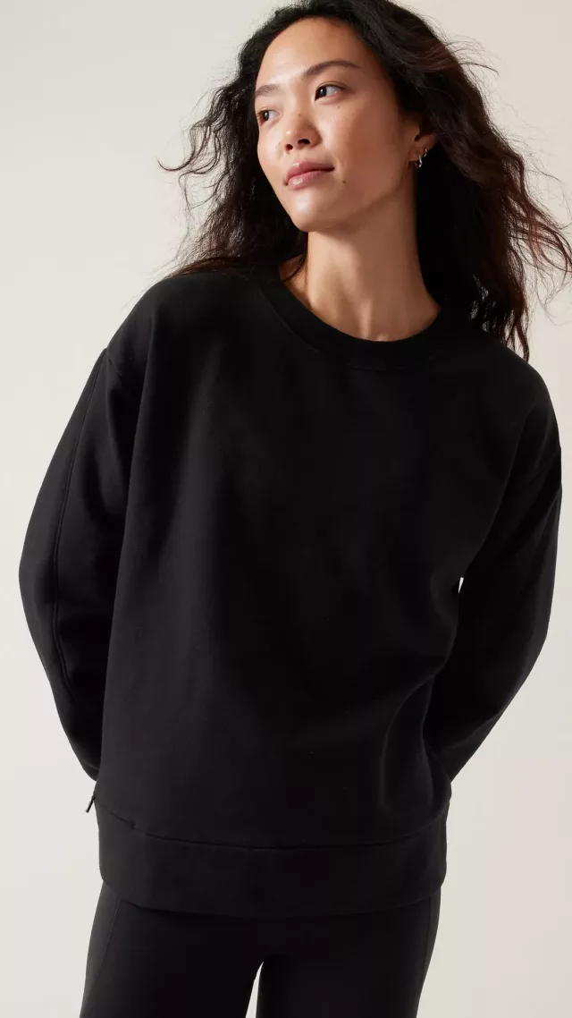 Retroplush Crewneck Sweatshirt Black