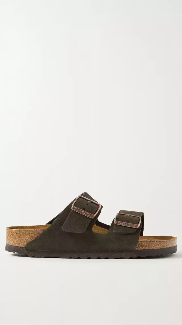 Arizona suede sandals Dark brown