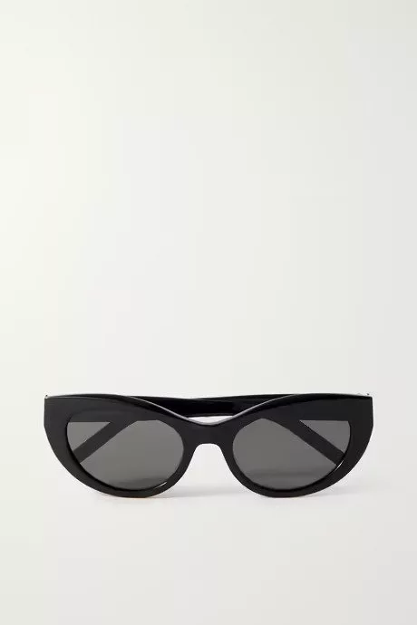 Ysl cat-eye acetate sunglasses Black