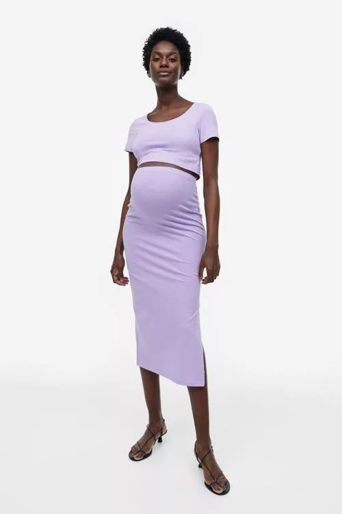 Mama 2-piece top and skirt set Lilac