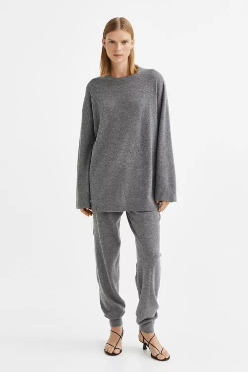 Oversize cashmere sweater Grey