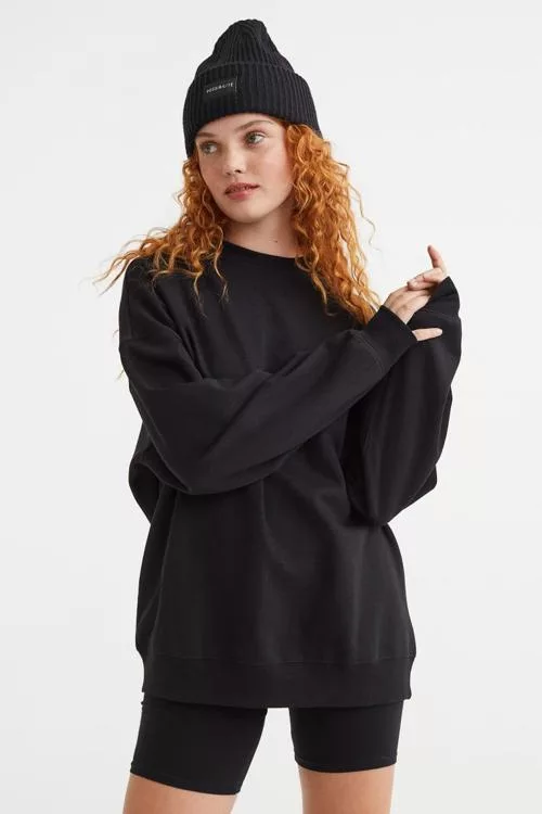 Oversized sweatshirt Black