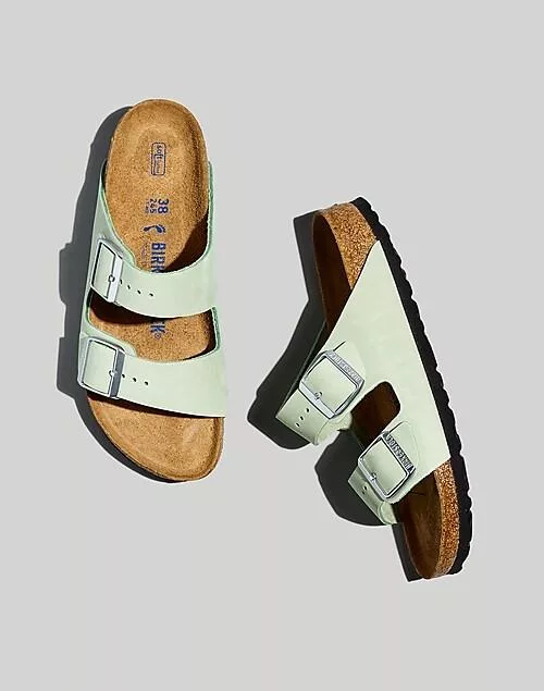 Birkenstock® arizona soft footbed sandals in nubuck