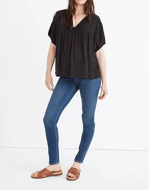 Maternity over-the-belly skinny jeans in coronet wash