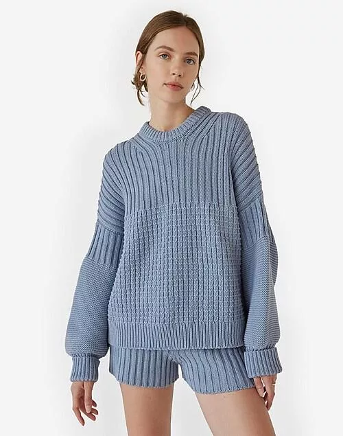 The knotty ones delčia cotton sweater Blue