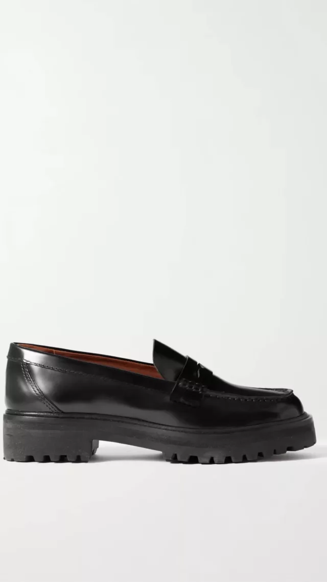 Agathea leather loafers Black