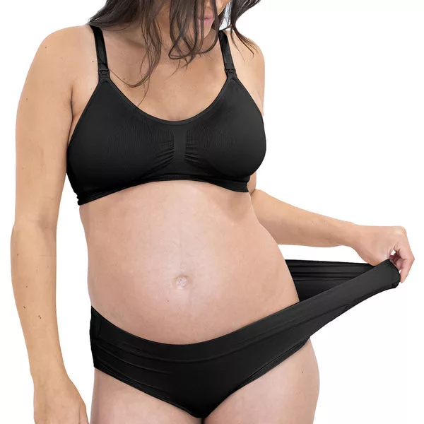 Grow with me maternity & postpartum brief Black