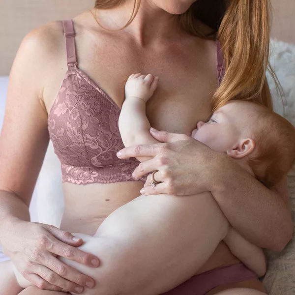 Lace minimalist nursing & maternity bra Twilight