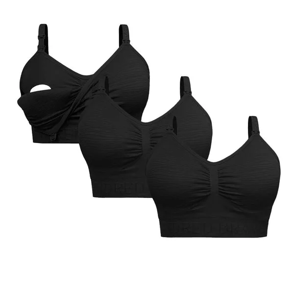 Wash wear spare® pumping bra (3-pack) Black