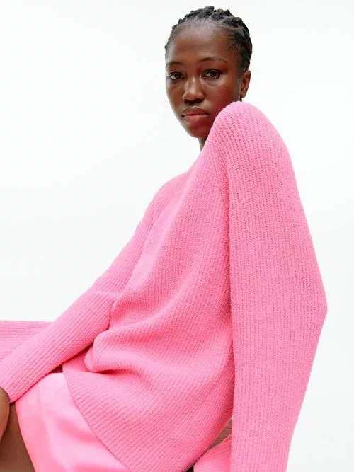 Cotton blend jumper PINK