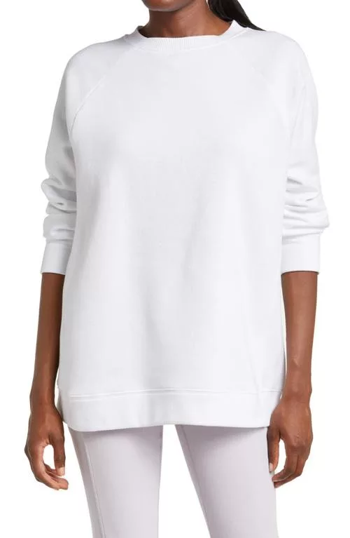 Harmony Oversize Crewneck Sweatshirt White