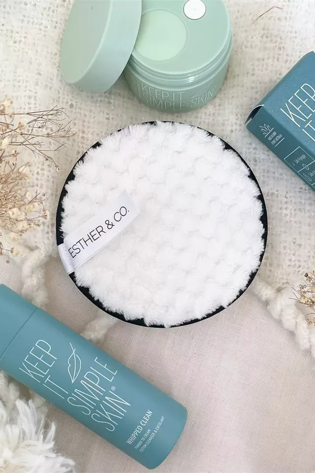 Reusable cleansing face pad - white o/s