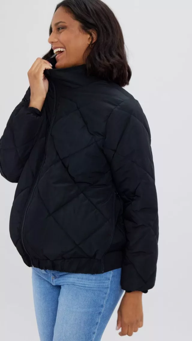 Grow With You Puffer Jacket Black