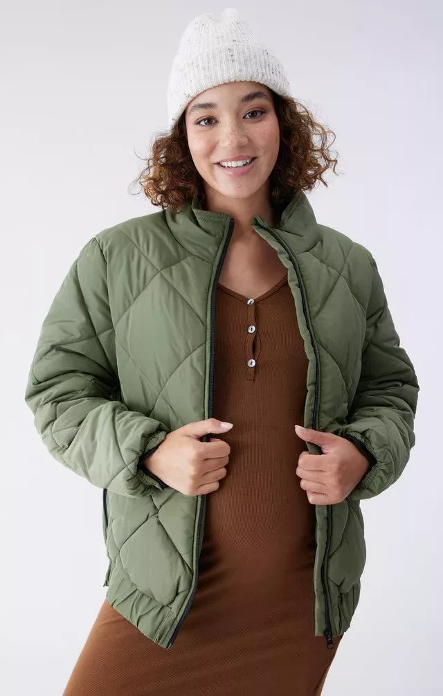Grow With You Puffer Jacket Olivine