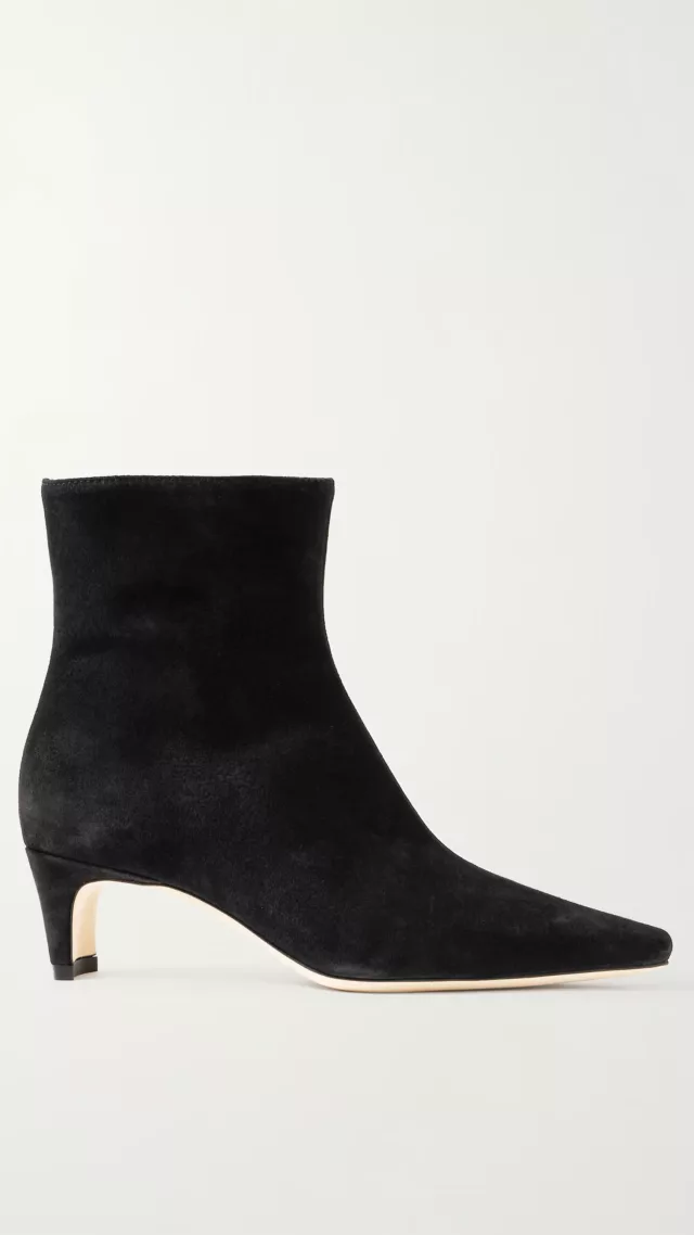 Wally Suede Ankle Boots Black