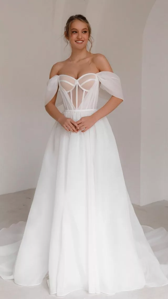 Organza Wedding Dress Asa Light Ivory