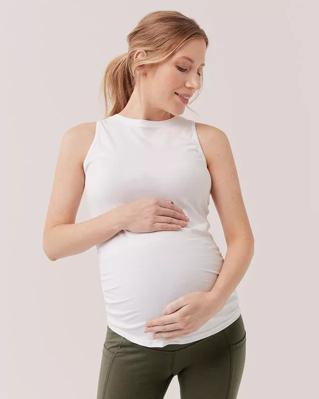 Maternity Everyday Tank White