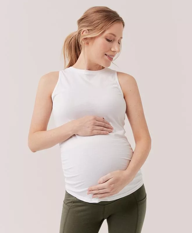 Maternity Everyday Tank White