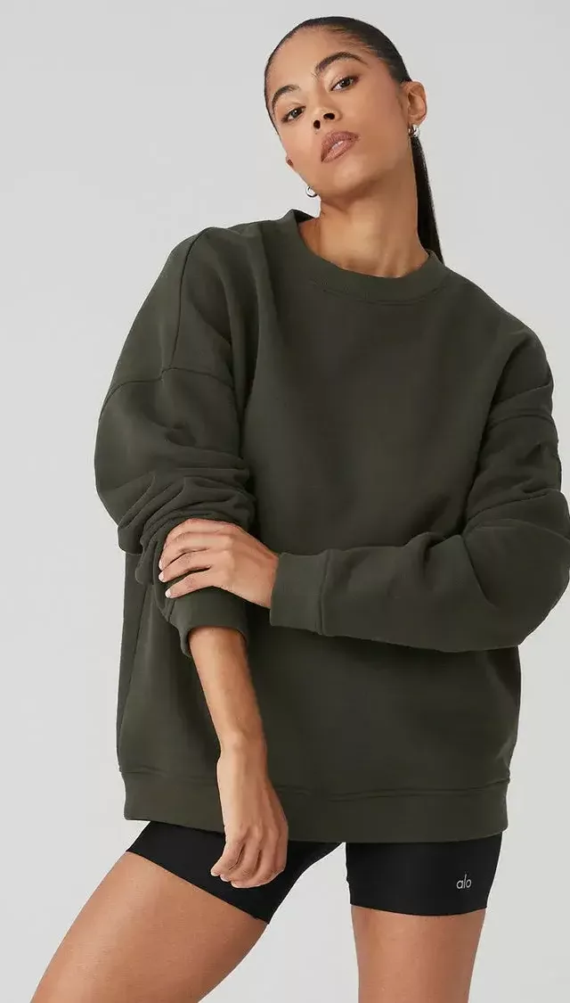 Renown Heavy Weight Crew Neck Pullover Stealth Green