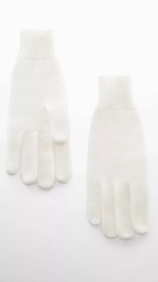 Cashmere Gloves Ecru