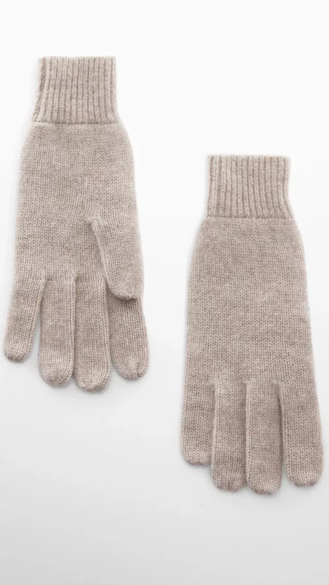 Cashmere Gloves Medium Brown