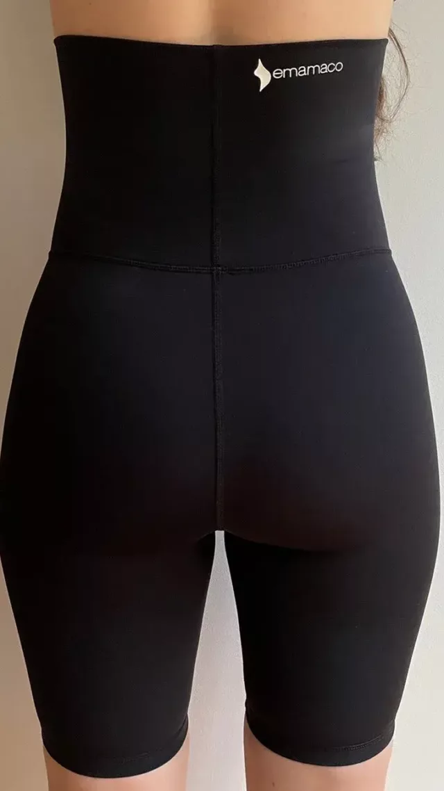 Emama Maternity Long Shorts + Pockets - Black