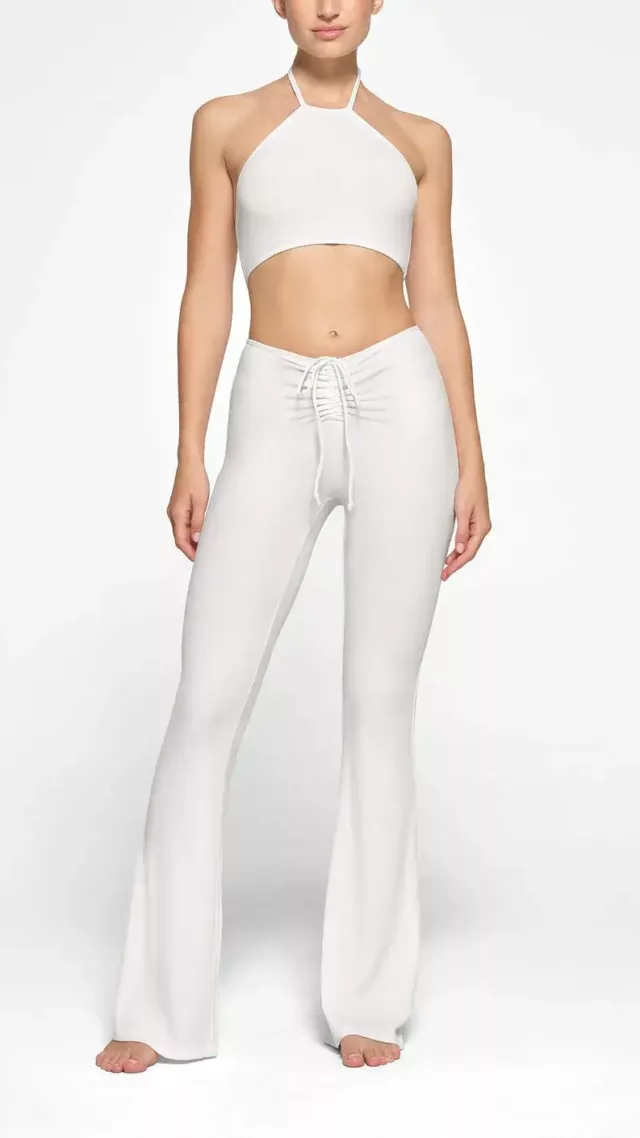 Super Cropped Halter Top Marble
