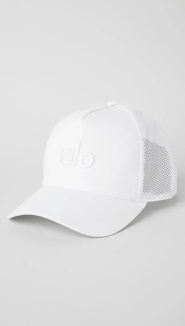 District Trucker Hat White/White