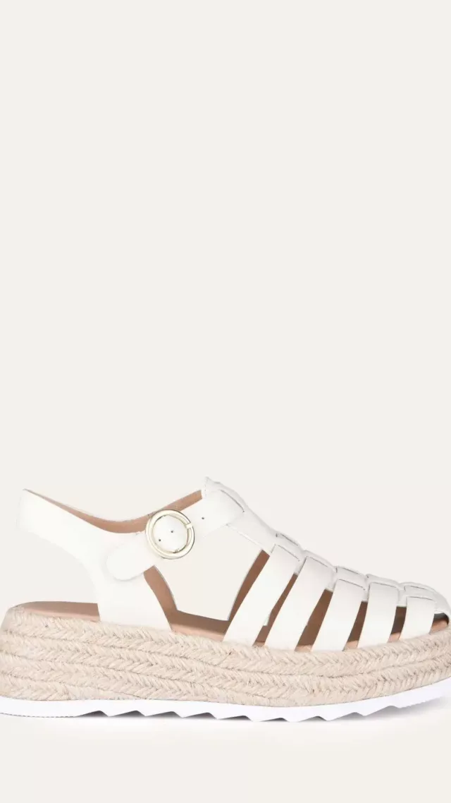Alessia Casual Flats Off White Leather