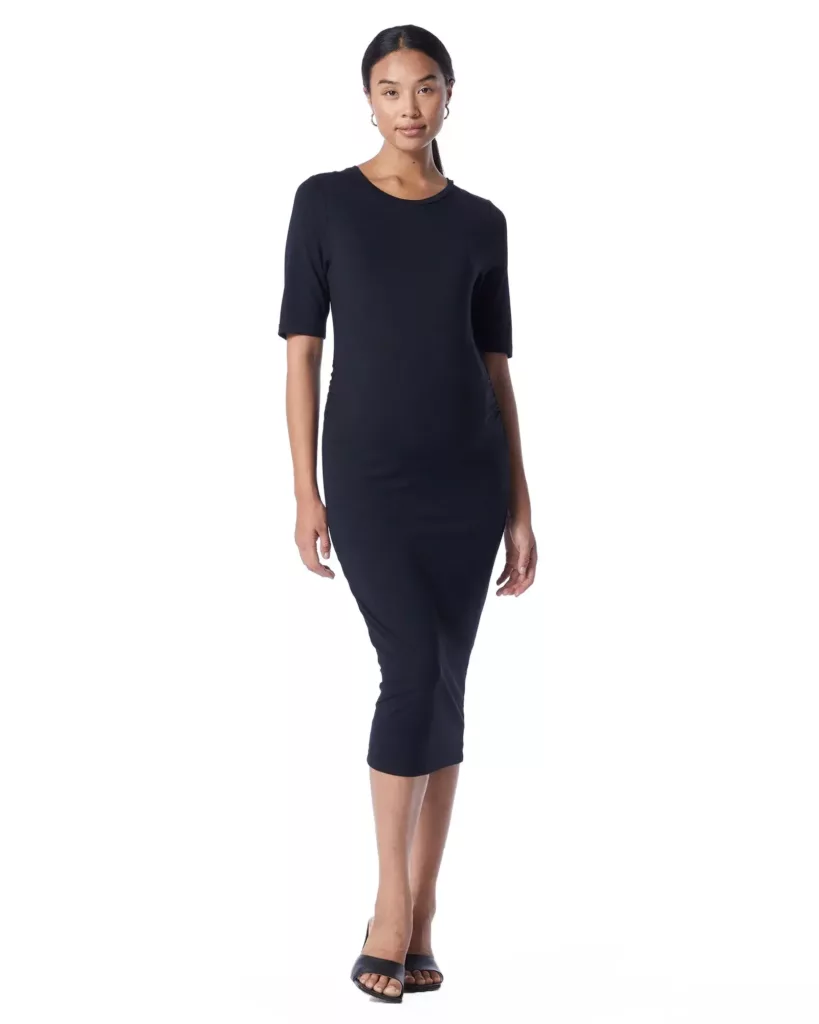 Gianna 3/4 Sleeve Dress Black
