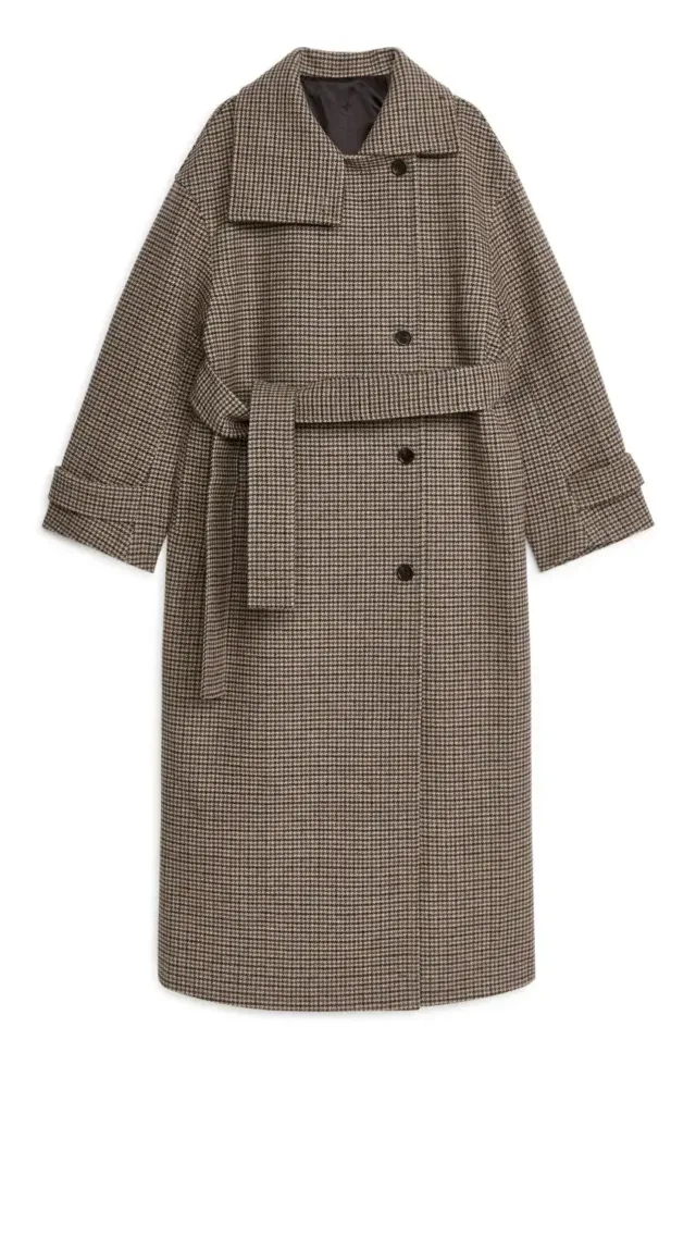 Oversized Wool Coat Beige/Brown