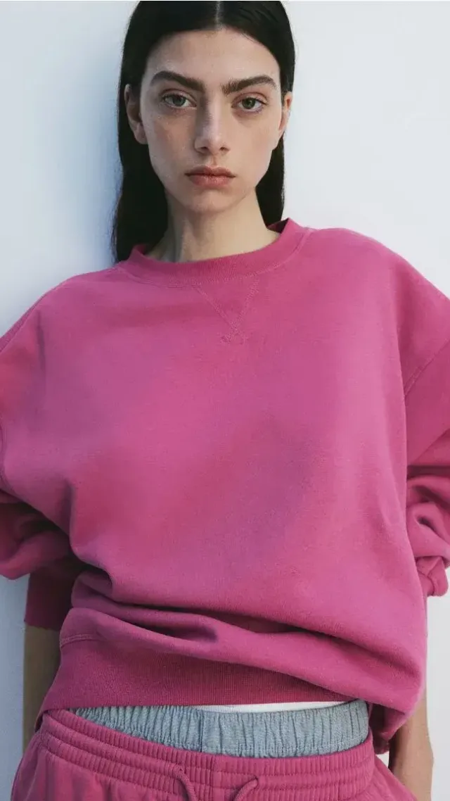 Oversized Sweatshirt Pink
