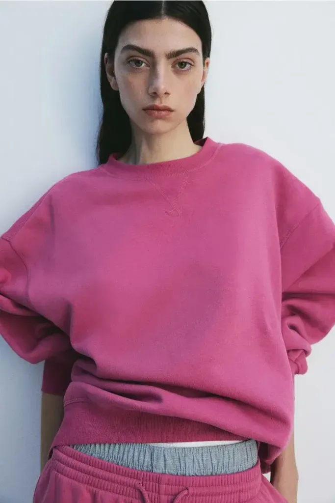 Oversized Sweatshirt Pink