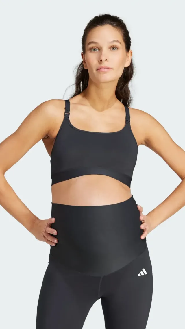Powerimpact Medium-Support Maternity Bra Black