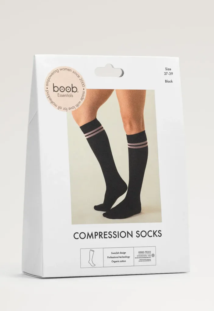 Essential Compression Socks Pregnancy Black