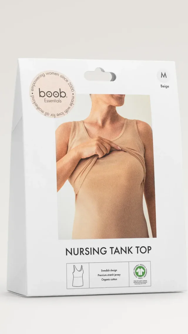 Essential Nursing Tank Top Beige