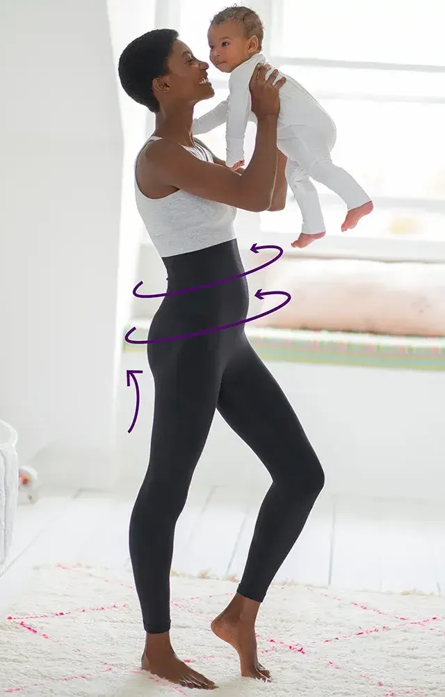 Post Maternity Shaping Leggings Black